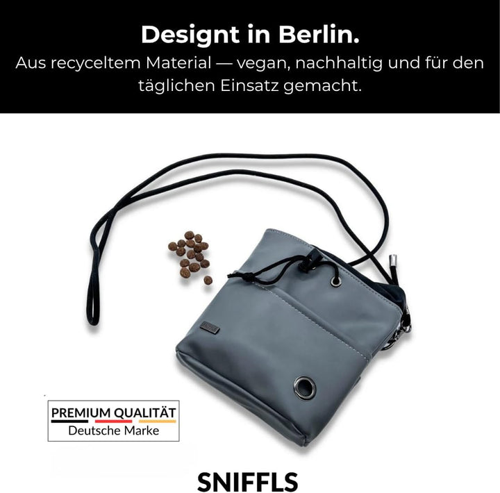 Leckerlibeutel für Hunde, Leckerlitasche Hund zum Umhängen, Futterbeutel Hundetraining, Gassi Tasche