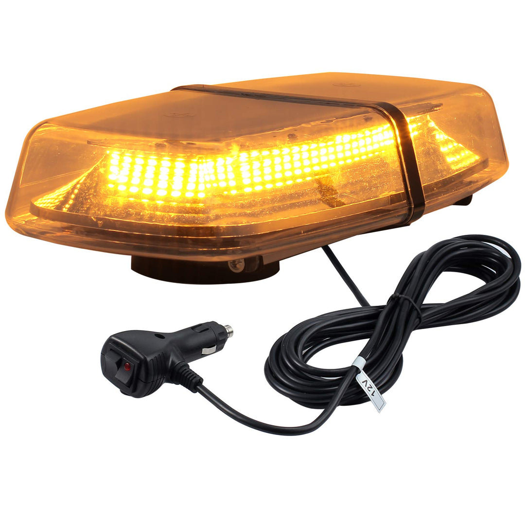 PROZOR 72LED Notfall Warnblitzlicht mit E-Mark, 18W 12V/24V Rundumleuchte IP67 Wasserdicht 8 Blitzmo