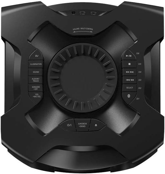 Panasonic SC-TMAX10 Party Lautsprecher mit Bluetooth (Karaoke Lautsprecher, Lichteffekte, Bass Lauts