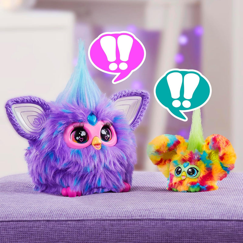 Furby Furblets Pix-Elle Mini-Freund, über 45 Geräusche, Gamer-Musik & Sätze in Furbisch, Spielzeug f