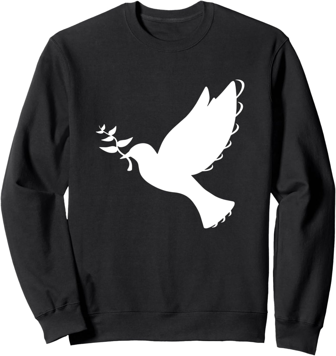 Friedenstaube mit Ölzweig Friedenssymbol Friedenszeichen Sweatshirt