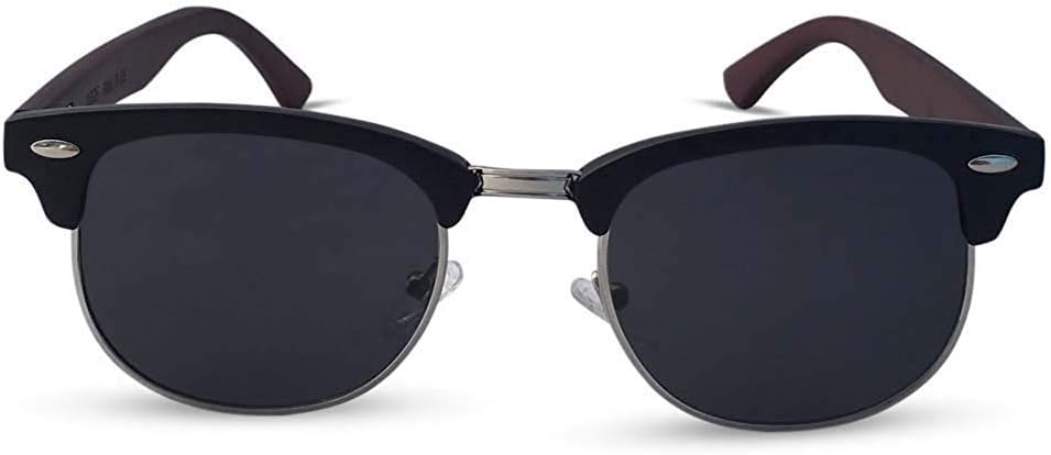 TWO-X Sonnenbrille WF schwarz getönt 50er 70er Vintage Holzbügel