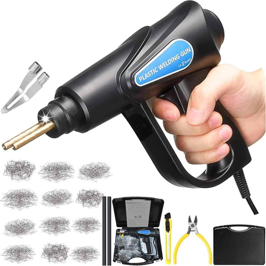 160W Kunststoff Schweissgerät Auto Stossstange Reparaturset 800PCS 6 Arten Klammern,Hot Hefter Kunst