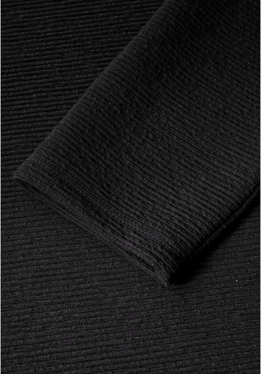Cecil Damen Rippstrick Pullover XS Schwarz, XS Schwarz
