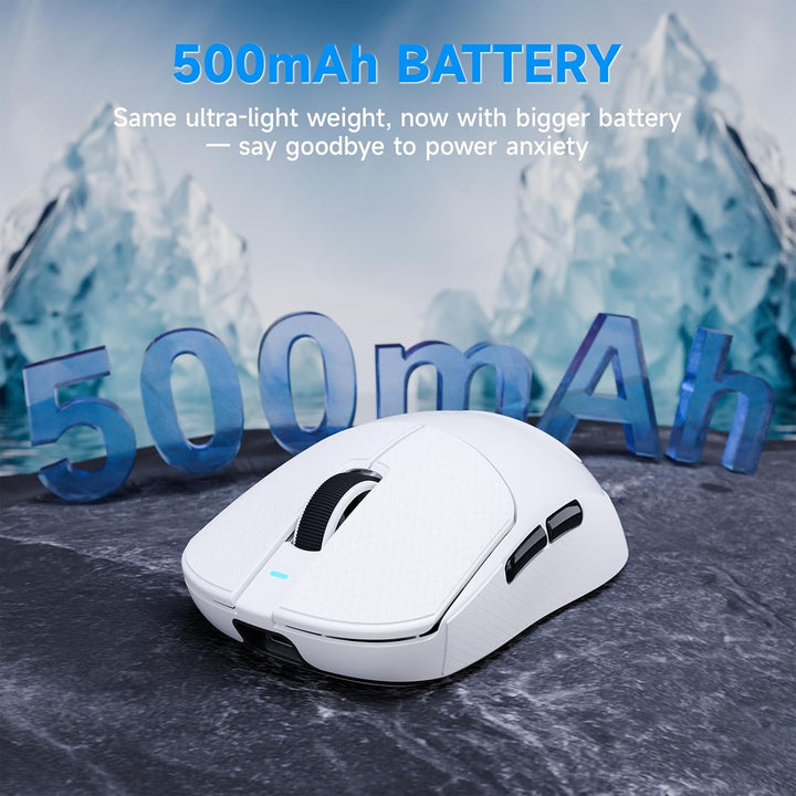 ATTACK SHARK X8 Serie Kabellose Gaming-Maus, 55–65 g Superleicht, PixArt PAW3395/3950 Sensor, BT/2.4