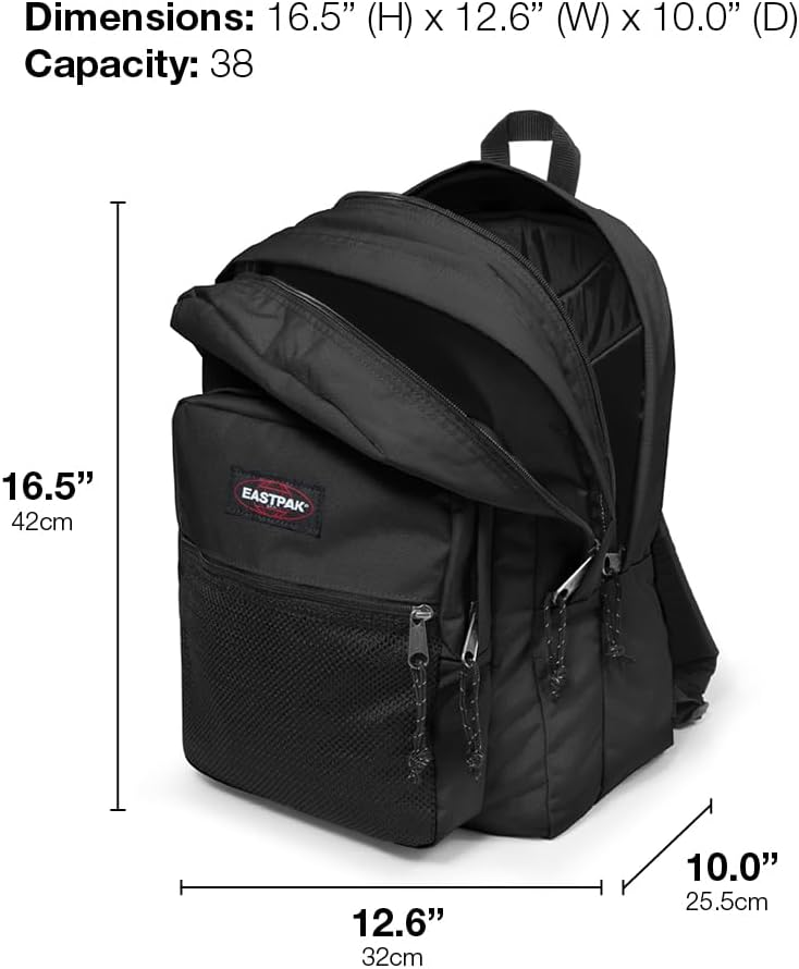 Eastpak Pinnacle Rucksack, 38 L - Black Denim (Grau), Black Denim