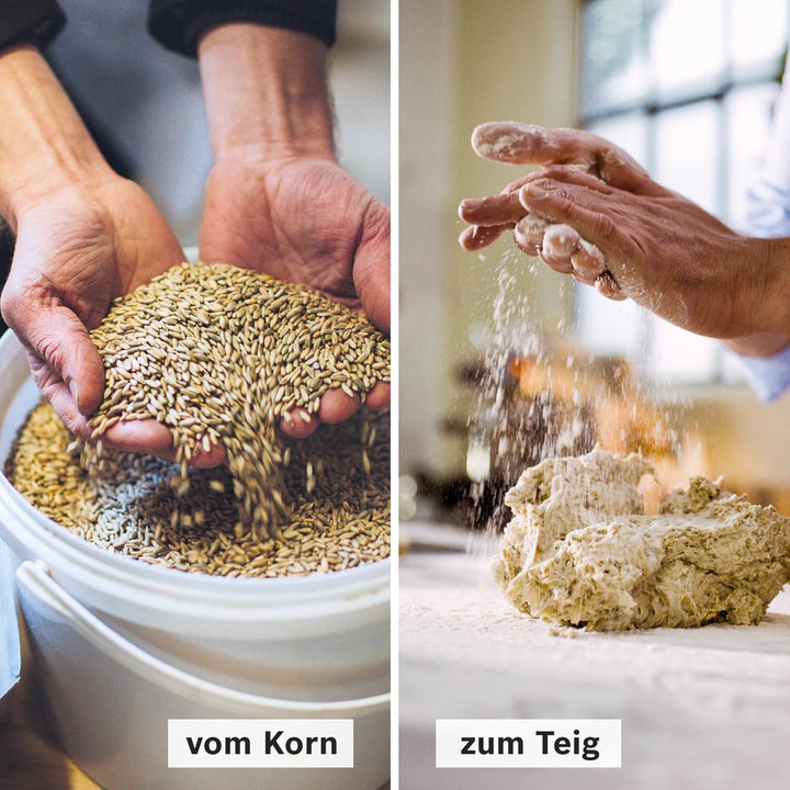 Bosch Getreidemühle MUZ9GM1, Kegelmahlwerk, stufenlose Mahlgradeinstellung, für alle Getreidesorten