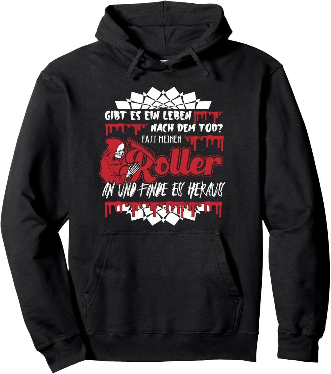 Gibt es ein Leben nach dem Tod Roller Moped Pullover Hoodie