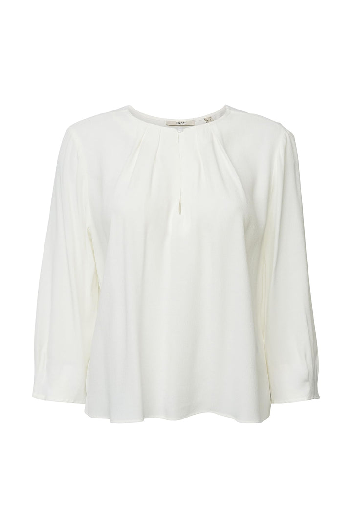 Esprit Damen 083ee1f301 Bluse XS 100/White, XS 100/White