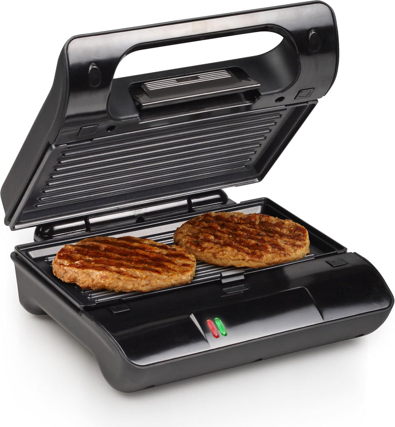 Princess Kontaktgrill 117001, Sandwich Maker mit entnehmbaren Grillplatten, 700 Watt, 23x13cm Grillf