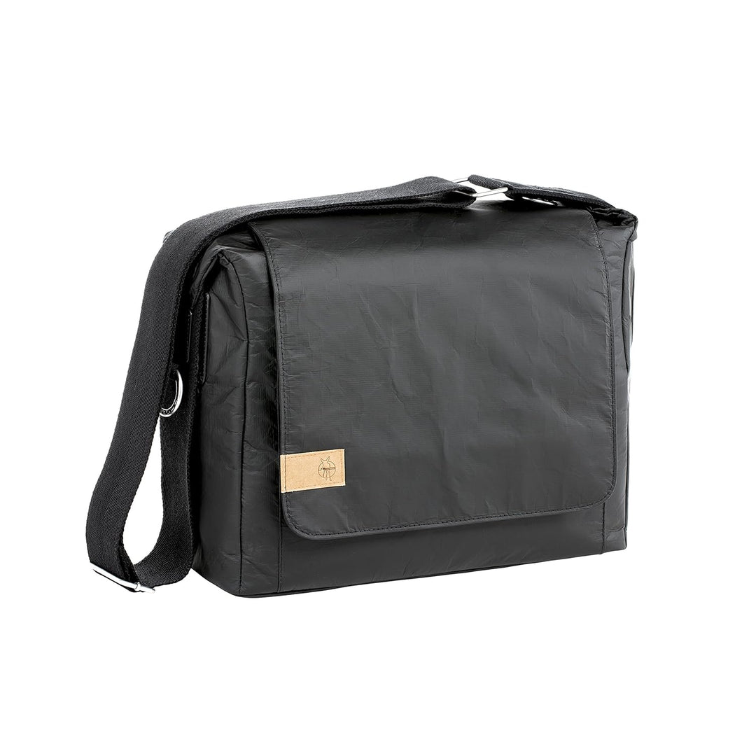 LÄSSIG Baby Wickeltasche Stylische nachhaltig Umhängetasche inkl. Zubehör / Messenger Bag Tyvek, sch