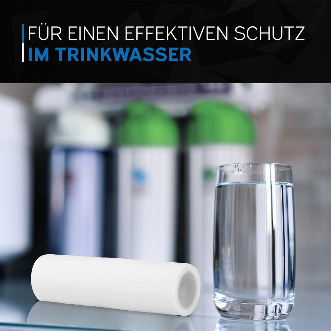 Ersatzfilterkerze Grünbeck GENO 80µm Grösse 1 ohne Schutzglocke 2er Pack 103075, inklusive kör4u Mik