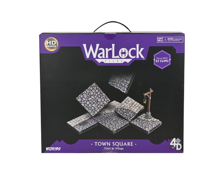 WizKids LLC, Warlock Tiles: Town & Village-Town Square, Accessory, Ages 14+ Classic, Classic