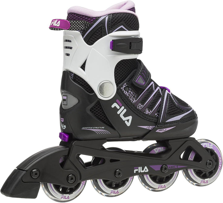 FILA Skates X-one Girl Inlineskates für Mädchen und Damen I in 4 Grössen verstellbar I schwarz/pink/