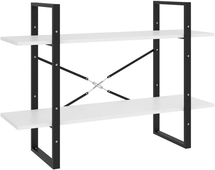 vidaXL Bücherregal 2 Fächer Industriestil Standregal Wandregal Bürorregal Aktenregal Regal Mehrzweck