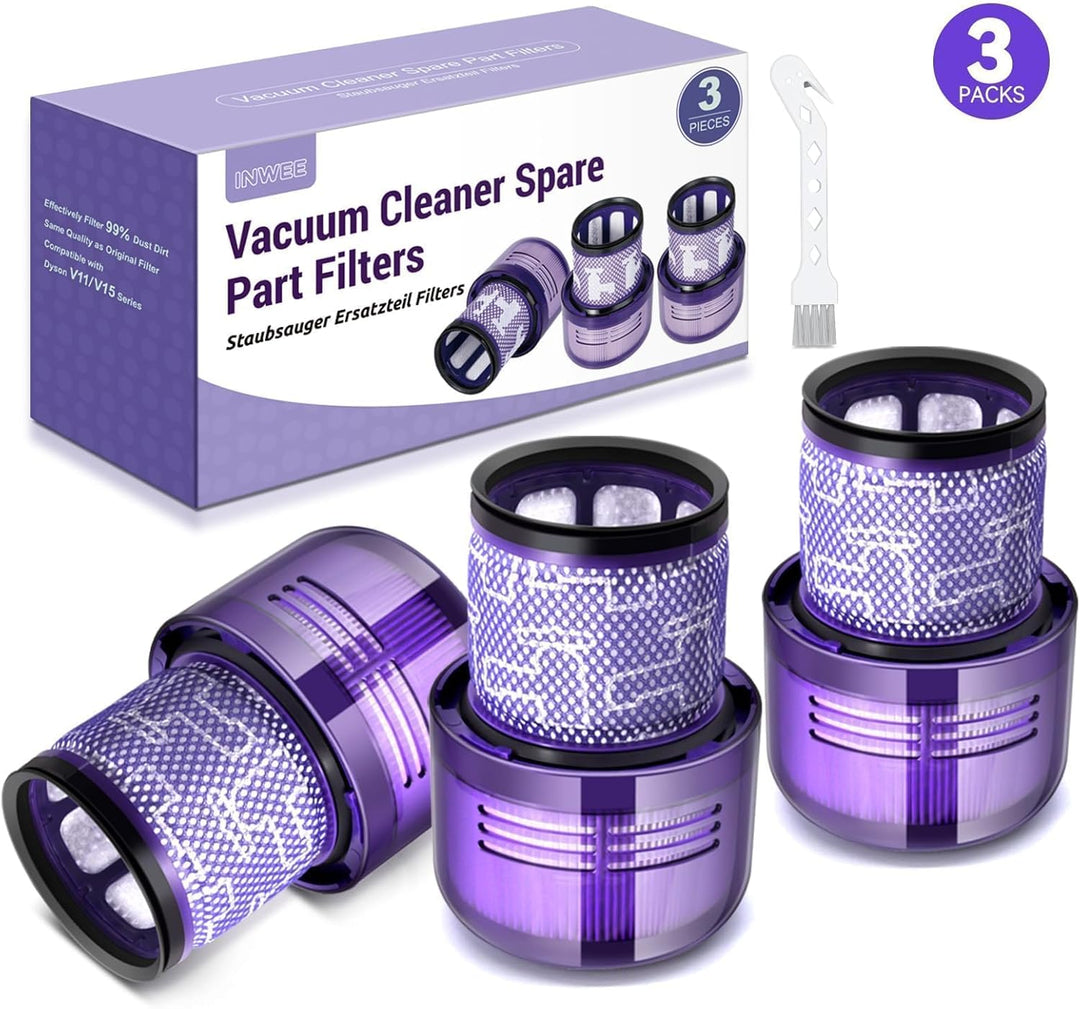 3 Stück Filter für Dyson V11, Vakuumfilter Ersatz für Dyson V11 V15 SV14 SV17 SV22 Detect Animal Abs