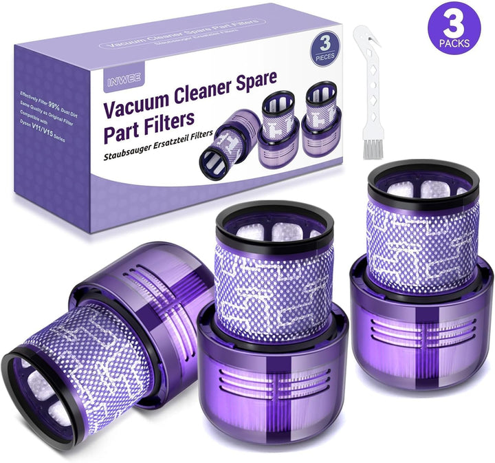 3 Stück Filter für Dyson V11, Vakuumfilter Ersatz für Dyson V11 V15 SV14 SV17 SV22 Detect Animal Abs