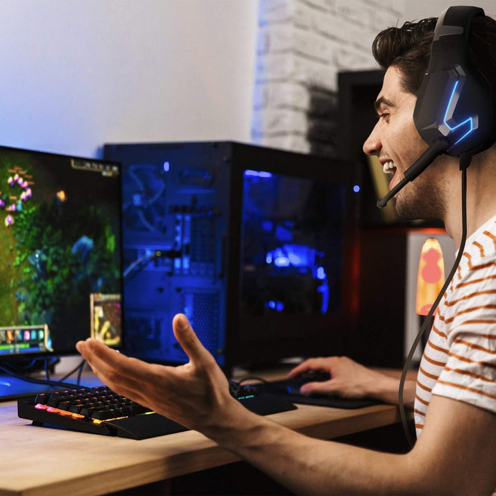 Gaming Headset für PC PS5, Playstation PS4, XBOX SERIES X | S, XBOX ONE,Nintendo Switch,Laptop & Goo