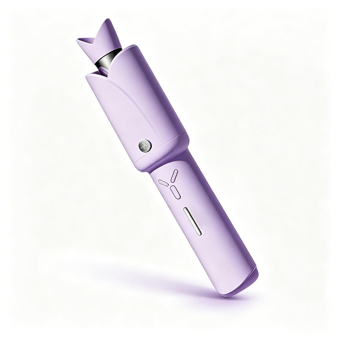 Automatischer Kabelloser Lockenstab – 8 Sek. Schnellcurl, 32mm Titan-Turmalin für Grosse Locken & Bo