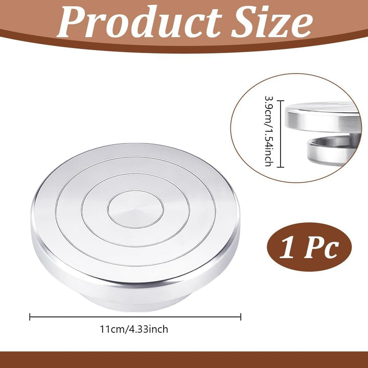 UNICRAFTALE 11cm 1 Stück Flacher Runder Keramik Drehteller Drehbarer Drehteller Modellierrad Drehbar