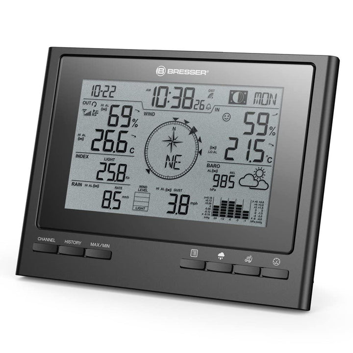 Bresser zusätzliche Basisstation für 7003100 ClimateScout Wetter-Center 7-in-1 Funk Wetterstation mi