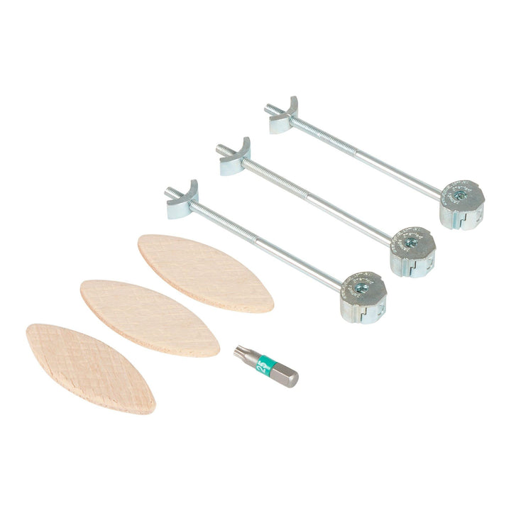 Trend ZIPBOLT Kompaktes Laminat-Arbeitsplatten-Verbindungsset (12–15mm), ZIP/20/100/3 Connector Kit