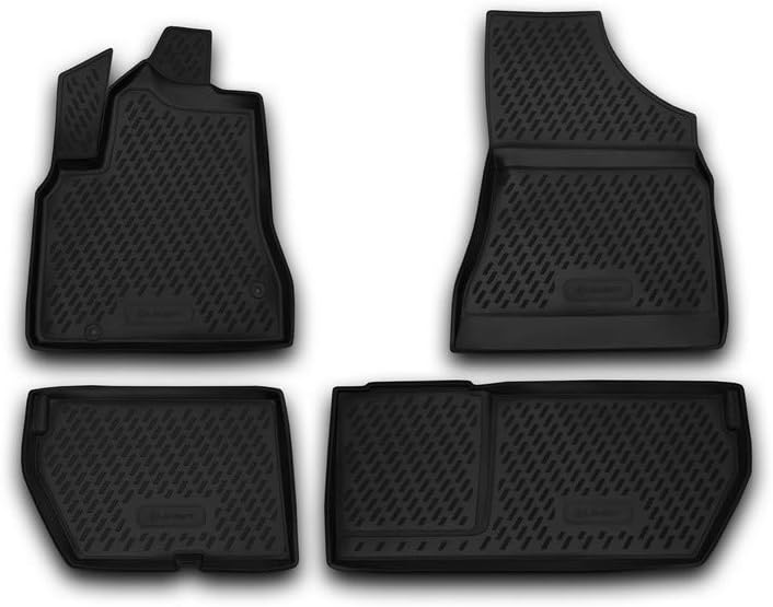 Element Passgenaue Premium Antirutsch Gummi Fussmatten - Peugeot Partner VIP