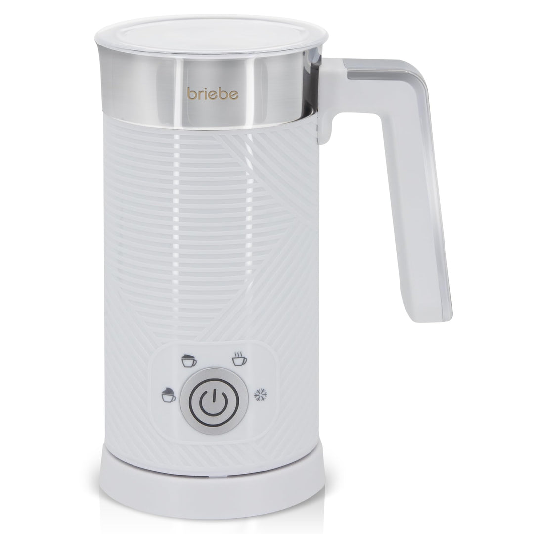 briebe Elegance Milchaufschäumer 4-in-1 Elektrische, Heiss/Kalt Aufschäumdüse 130ml für Kaffee Latte