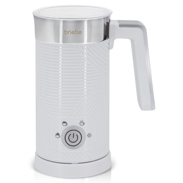 briebe Elegance Milchaufschäumer 4-in-1 Elektrische, Heiss/Kalt Aufschäumdüse 130ml für Kaffee Latte