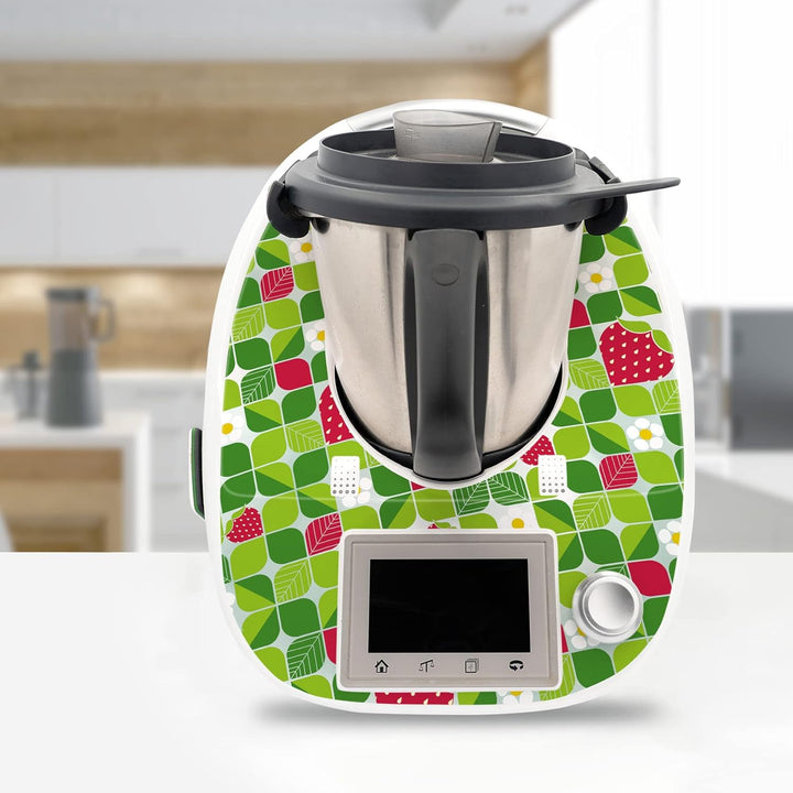 Deko Schutz Aufkleber kompatibel mit Küchenmaschine Thermomix TM5 Design Sticker Klebefolie Zubehör