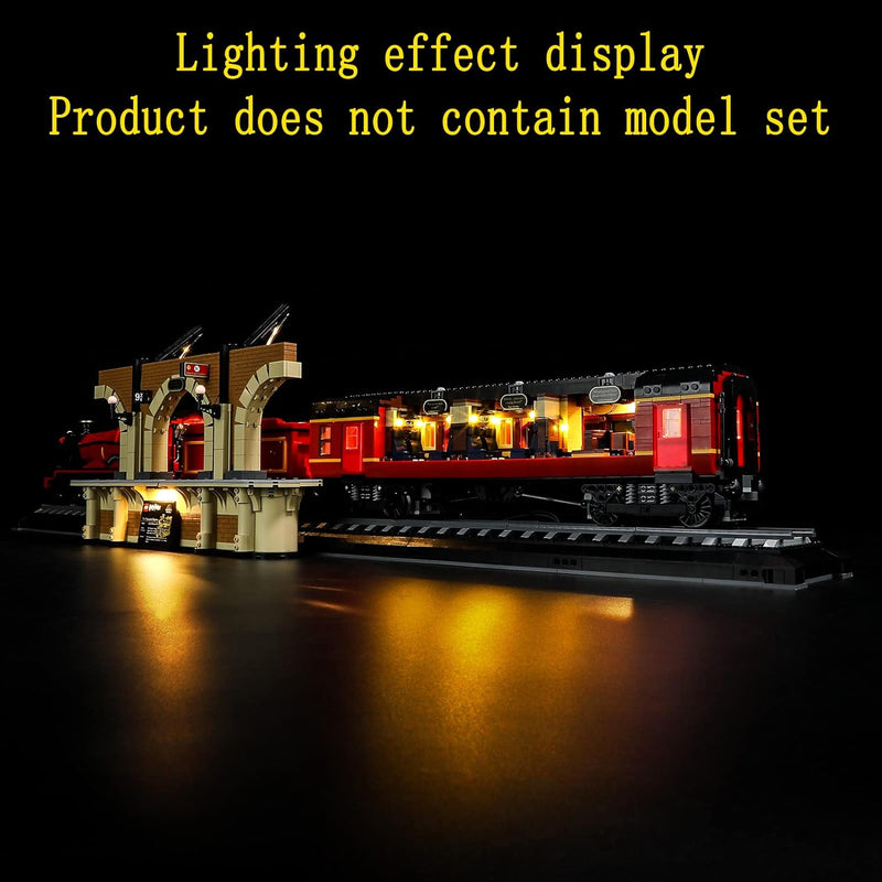 GEAMENT LED Licht-Set Kompatibel mit Lego Harry Potter Hogwarts Express - Beleuchtungsset für 76405