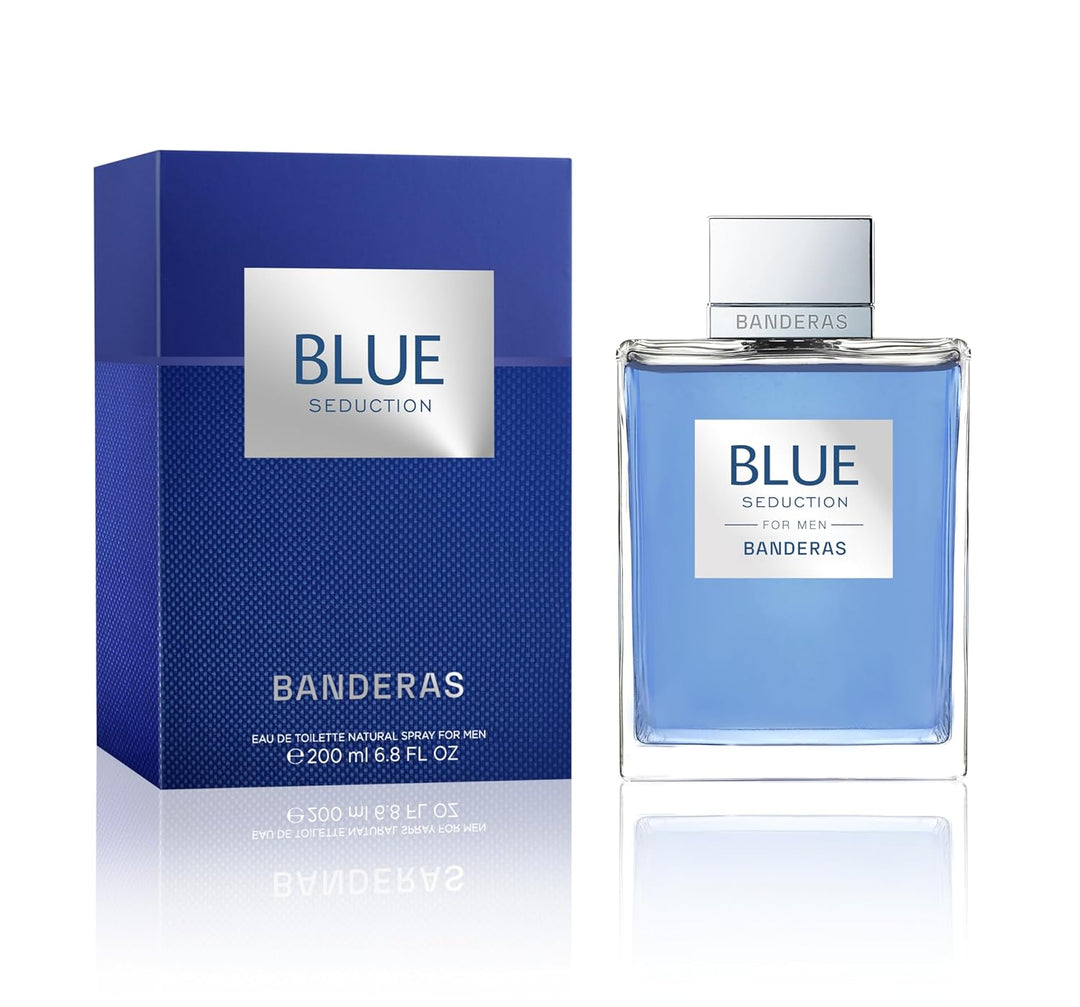 Antonio Banderas Perfumes – Blue Seduction – Eau de Toilette Spray für Herren – 200 ml Aromático 200