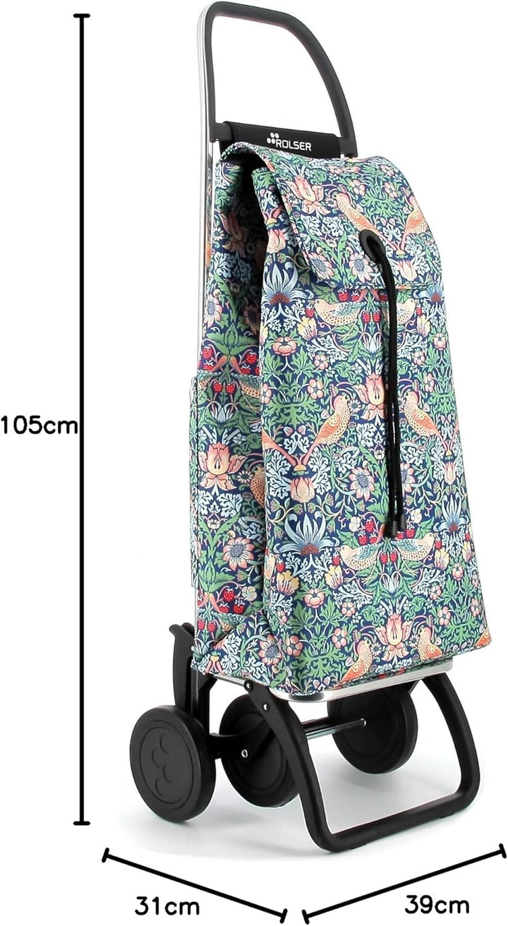 Einkaufstrolley Rolser I-Max William Morris 4 Räder - Birds 4 Räder Birds, 4 Räder Birds
