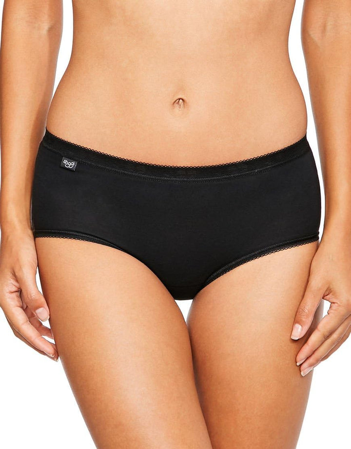 Sloggi Damen Slip (4er Pack) 38 Schwarz, 38 Schwarz