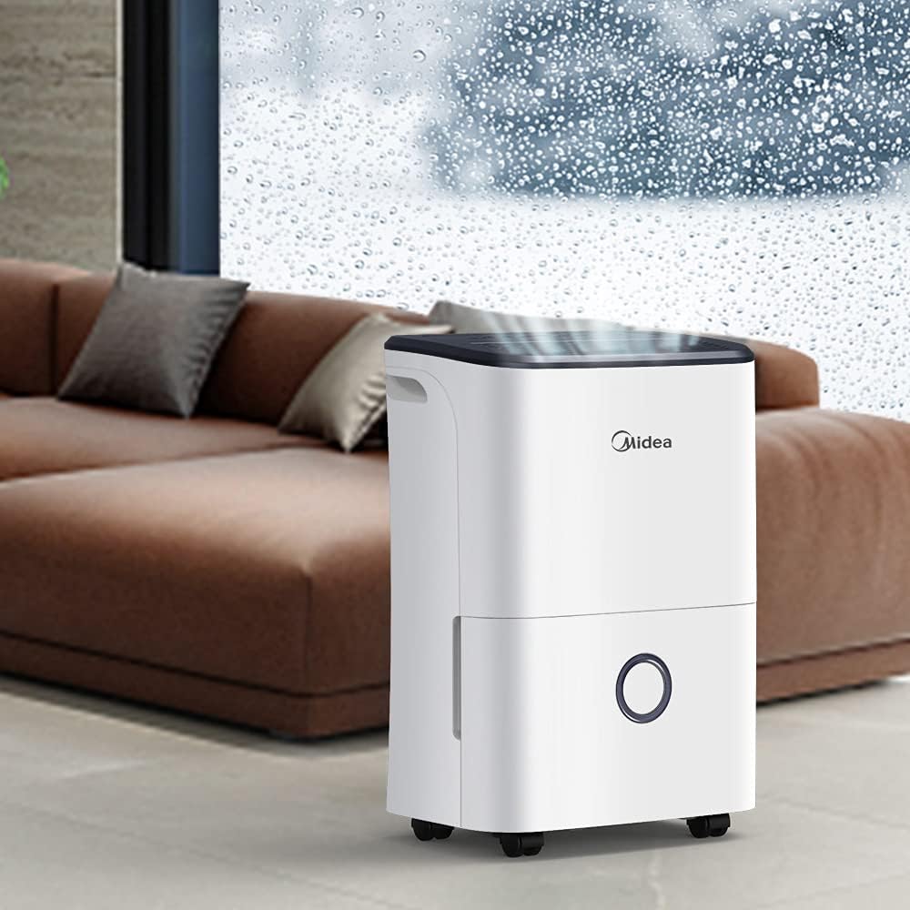 Midea Luftentfeuchter, 20L/24h, Raumgrösse ca.100m³(40m²), DF-20DEN7-WF, APP-fähig, 24H Timer, Wasse