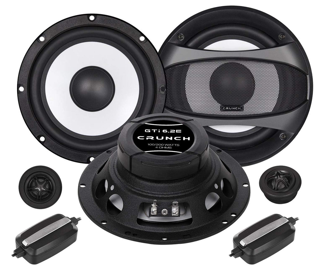 Mediadox Front/Heck 16,5cm/165mm 2-Wege Kompo Auto Lautsprecher/Boxen/Speaker Set von Crunch (GTI6.2