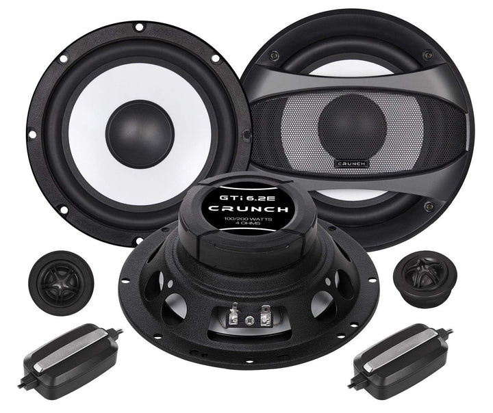 Mediadox Front/Heck 16,5cm/165mm 2-Wege Kompo Auto Lautsprecher/Boxen/Speaker Set von Crunch (GTI6.2