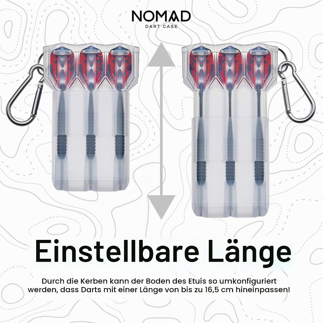 Casemaster von GLD Products Nomad verstellbare Darttasche Farblos, Farblos