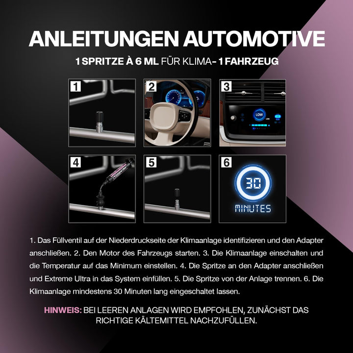 ERRECOM Extreme Ultra - 6 ml, Dichtungsmittel für Klimaanlagen und Kühlsysteme inklusive 1/4-und 5/1