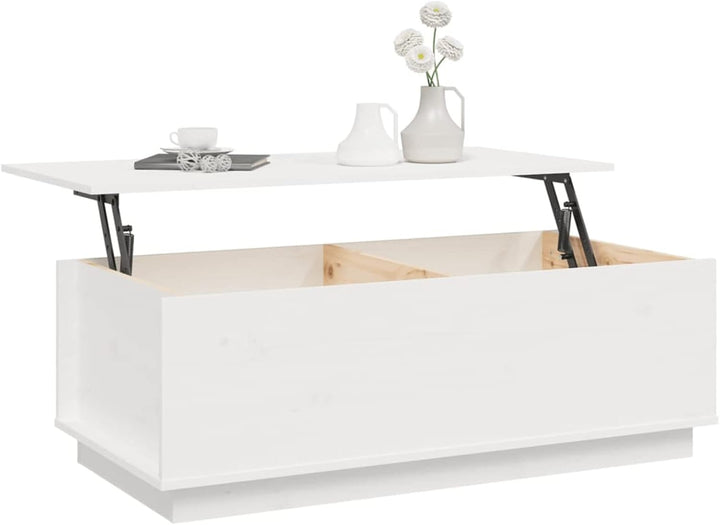 Tidyard Couchtisch Höhenverstellbar Beistelltisch Kaffeetisch Wohnzimmertisch mit Ablagefach Sofatis