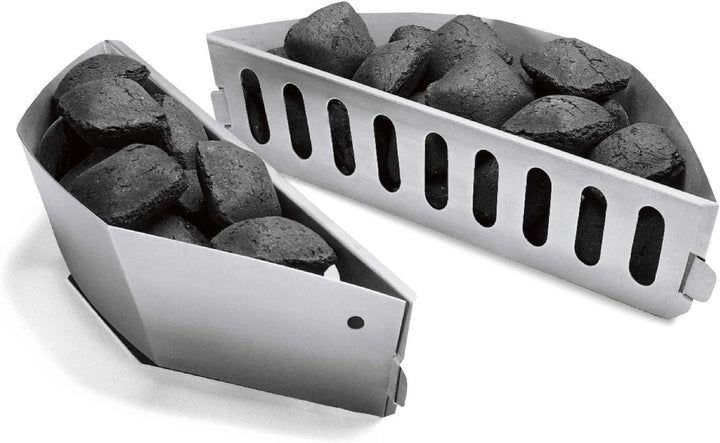 Weber Kohlekörbe für alle Holzkohlegrills in Kettle Form, stabil& robust, ermöglicht leicht direktes