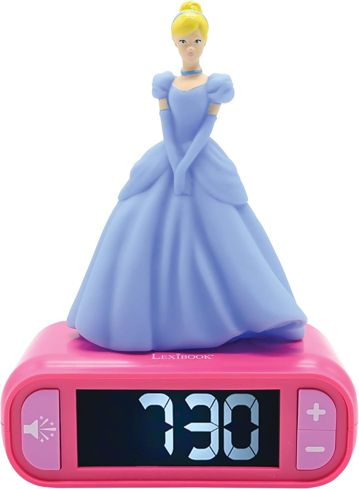 Lexibook Lexibook Disney Cinderella Kinderwecker Mit 3D Figur - Digitale Uhr Mit LCD Anzeige, Alarm-