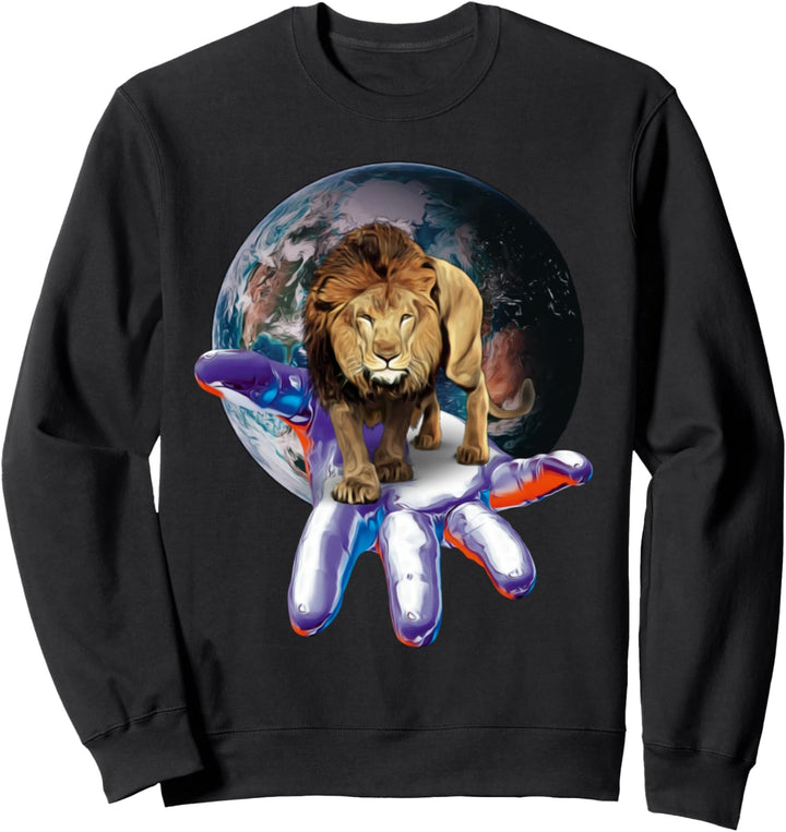 Löwen Löwenrudel Motiv Afrika Raubkatze Löwenmähne Löwe Sweatshirt
