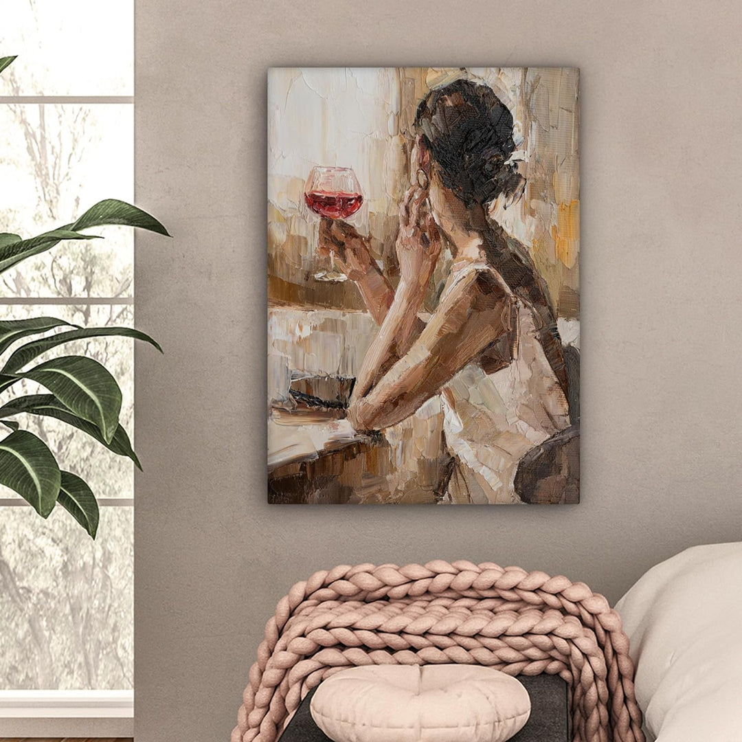 MuchoWow© Leinwand 50x70 cm Deko Schlafzimmer Aesthetic Leinwandbilder Wohnzimmer Gemälde Foto Gesch