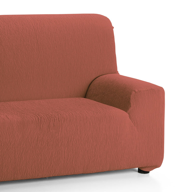 Martina Home Elastischer Sofabezug Modell Emilia 3 Plätze Rostrot (Teja) 3 Sitzer Rostrot (Teja), 3