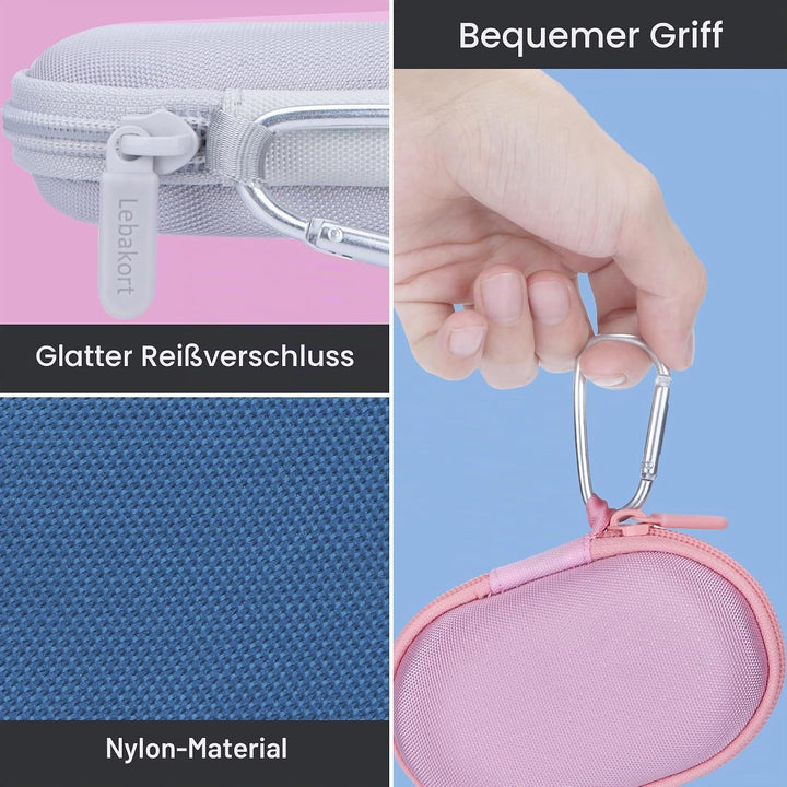 Lebakort Hart Reise Schutz Hülle Etui Tasche für Logitech Pebble Mouse 2 M350s M350 M355 i345 Schlan