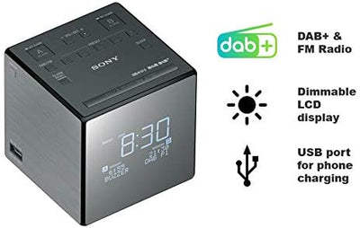 Sony XDR-C1DBP-CEK Wiederaufladbare Tragbare Batteriebetriebene Taschen DAB/DAB + Radiowecker XDRC1D