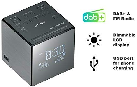 Sony XDR-C1DBP-CEK Wiederaufladbare Tragbare Batteriebetriebene Taschen DAB/DAB + Radiowecker XDRC1D