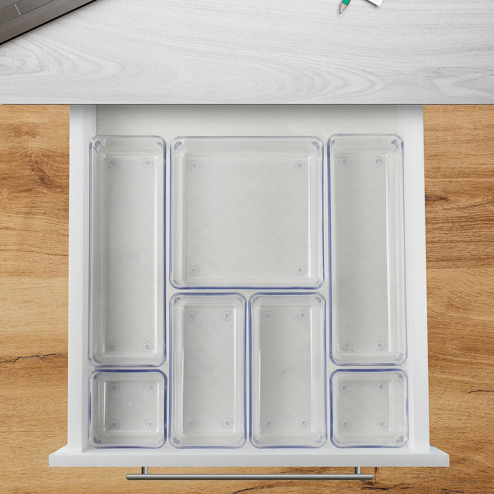 Acrimet Schubladenorganizer Modular, Box Tablett Aufbewahrungsbehälter für Büro, Zuhause, Make-up, K