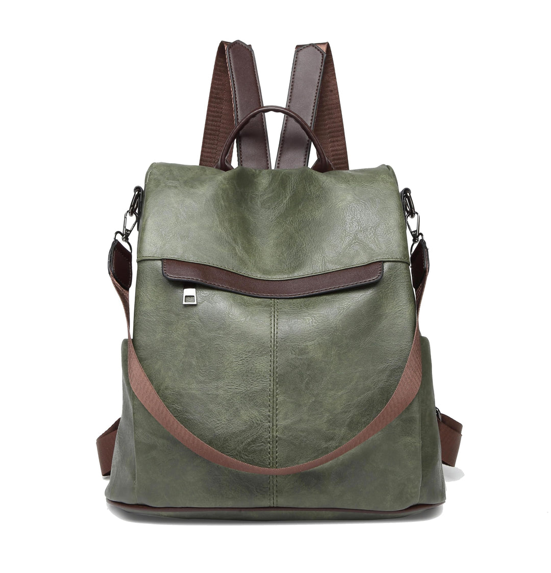 shepretty Damen Rucksack Anti Diebstahl Umhängetasche Multifunktions Schultaschen 099-0298pu-grün, 0